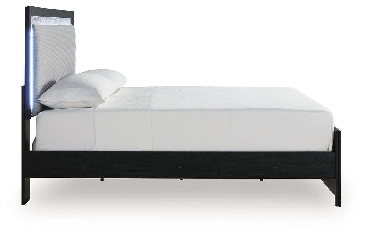 Raechalla King Upholstered Panel Bed