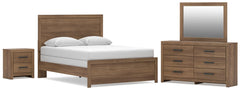 Jonnifer Queen Panel Bed, Dresser, Mirror and Nightstand