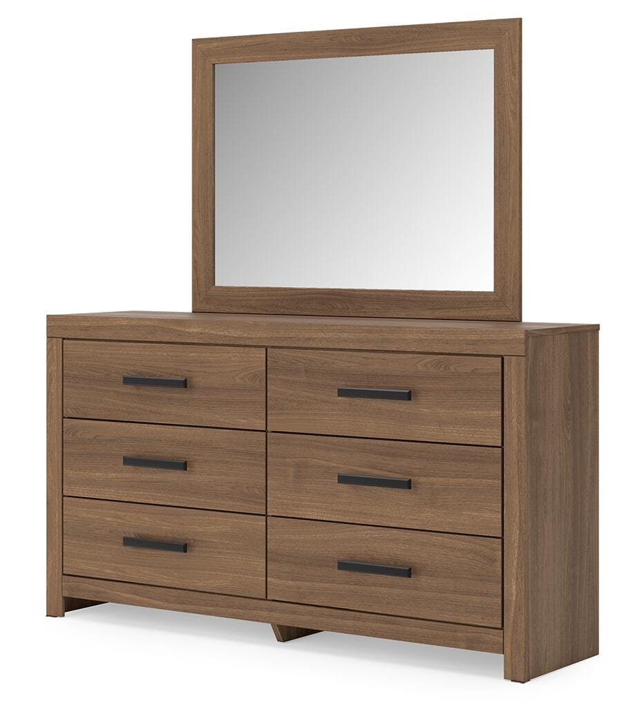 Jonnifer Twin Panel Bed, Dresser and Mirror