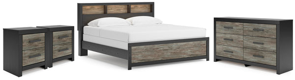 Jonnifer King Panel Bed, Dresser and 2 Nightstands