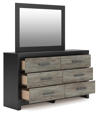 Jonnifer Queen Panel Bed, Dresser and Mirror