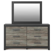Jonnifer Full Bookcase Bed, Dresser and Mirror