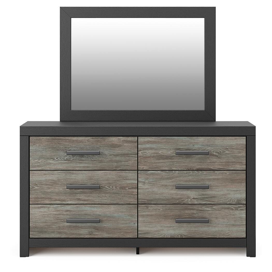 Jonnifer Queen Panel Bed, Dresser and Mirror