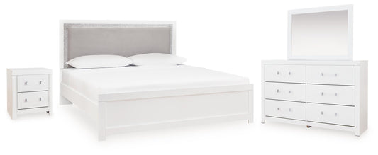 Raechalla 4PC Queen Bedroom Set in White