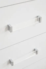 Raechalla Five Drawer Chest in Matte White