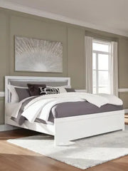 Raechalla King Upholstered Panel Bed