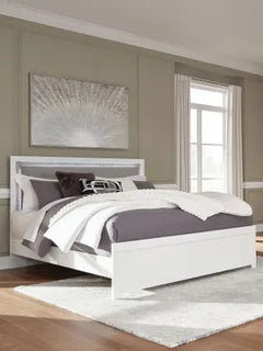 Raechalla King Upholstered Panel Bed