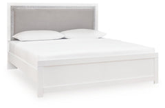 Raechalla King Upholstered Panel Bed