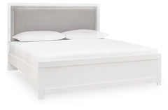 Raechalla King Upholstered Panel Bed