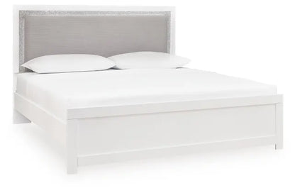 Raechalla King Upholstered Panel Bed