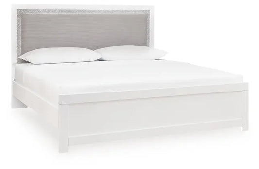 Raechalla King Upholstered Panel Bed