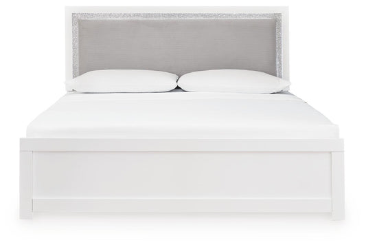 Raechalla King Upholstered Panel Bed