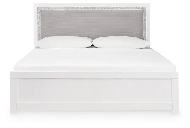 Raechalla King Upholstered Panel Bed
