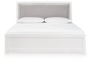 Raechalla King Upholstered Panel Bed