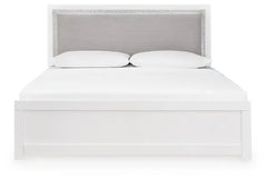Raechalla King Upholstered Panel Bed