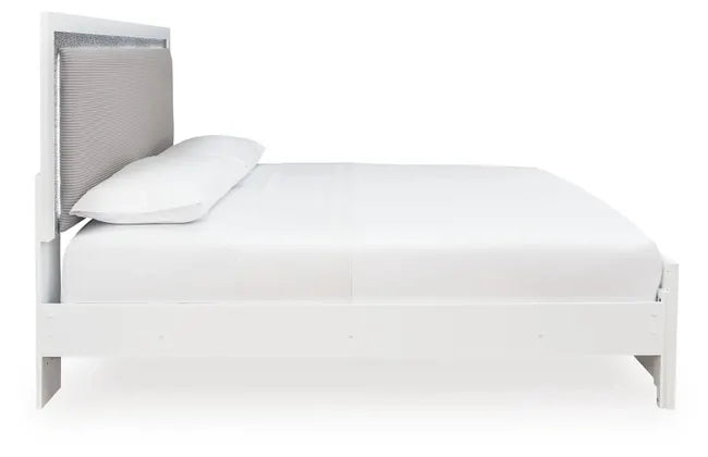 Raechalla King Upholstered Panel Bed