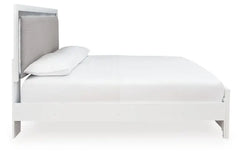 Raechalla King Upholstered Panel Bed