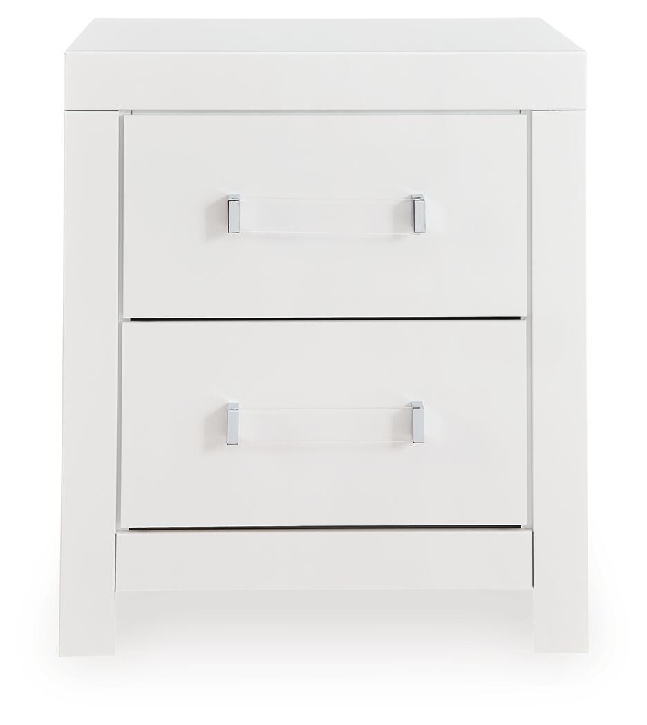 juego de recámara Raechalla 4PC Queen en Blanco