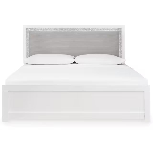 Raechalla Queen Panel Bed 4PC Bedroom Set with Comforter Kit