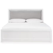 Raechalla Queen Panel Bed 4PC Bedroom Set with Comforter Kit