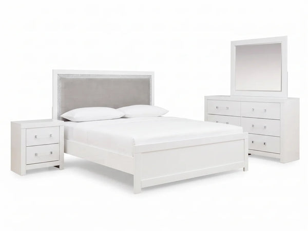 Raechalla 4PC Queen Bedroom Set in White