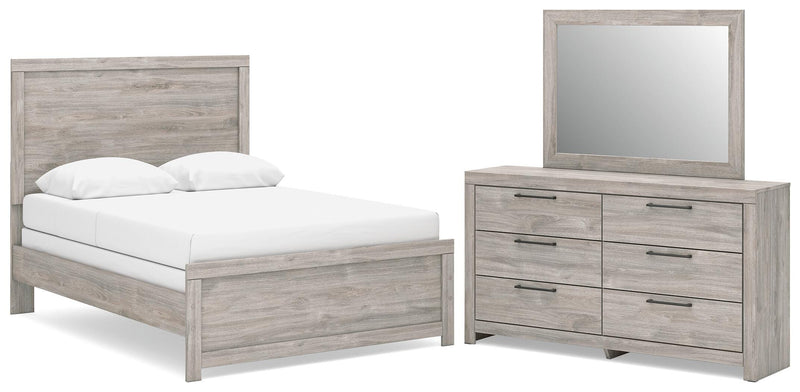 Jonnifer Full Panel Bed, Dresser and Mirror