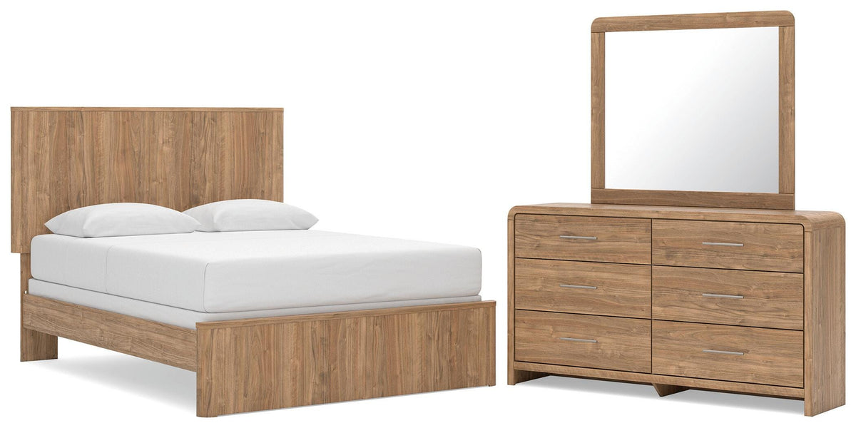 Dovander Queen Panel Bed, Dresser and Mirror