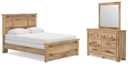 Makidern Queen Panel Bed, Dresser and Mirror