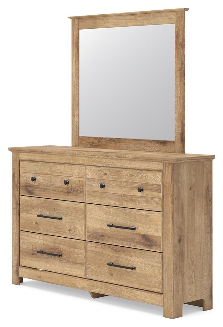 Makidern Queen Panel Bed, Dresser and Mirror