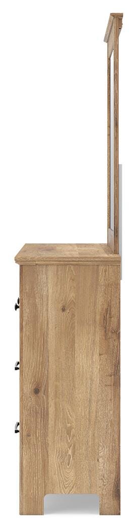 Makidern Twin Panel Bed, Dresser and Mirror
