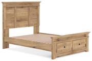 Makidern Full Panel Storage Bed, Dresser and Mirror