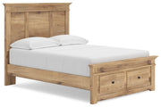 Makidern Full Panel Storage Bed, Dresser and Mirror