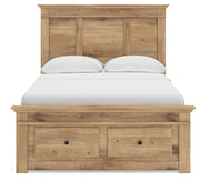 Makidern Full Panel Storage Bed, Dresser and Mirror