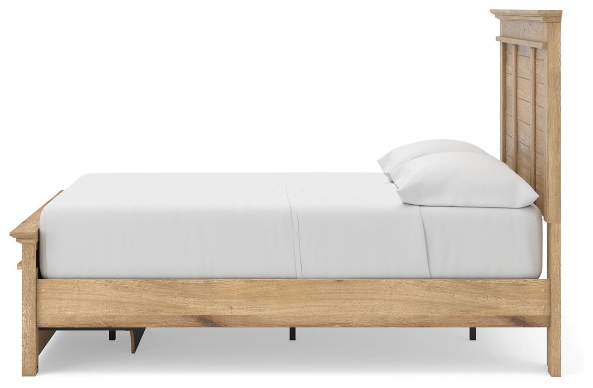 Makidern Full Panel Storage Bed, Dresser and Mirror