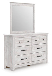 Makidern Full Panel Storage Bed, Dresser and Mirror