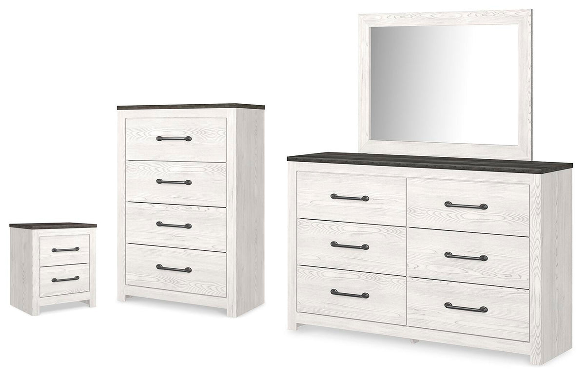 Gerridan Dresser, Mirror, Chest and Nightstand