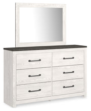 Gerridan King Panel Bed with Mirrored Dresser, Chest and Nightstand