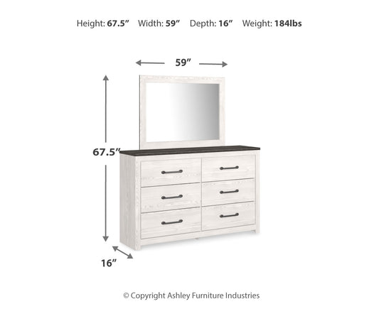 Gerridan Dresser and Mirror