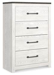 Gerridan Full Panel Bed with Mirrored Dresser, Chest and Nightstand