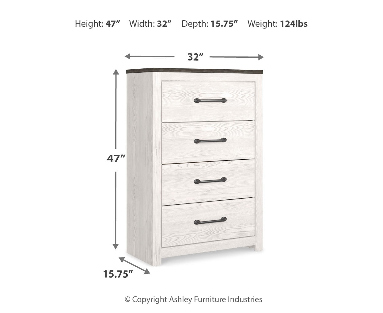 Gerridan King Panel Bed with Mirrored Dresser, Chest and Nightstand
