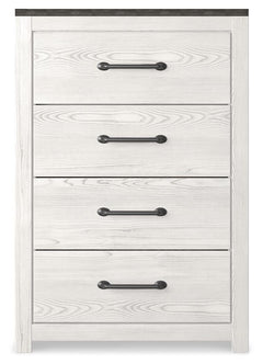 Gerridan Full Panel Bed with Mirrored Dresser, Chest and Nightstand