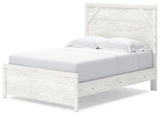 Gerridan Full Panel Bed with Mirrored Dresser, Chest and Nightstand
