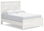 Gerridan Full Panel Bed with Mirrored Dresser, Chest and Nightstand