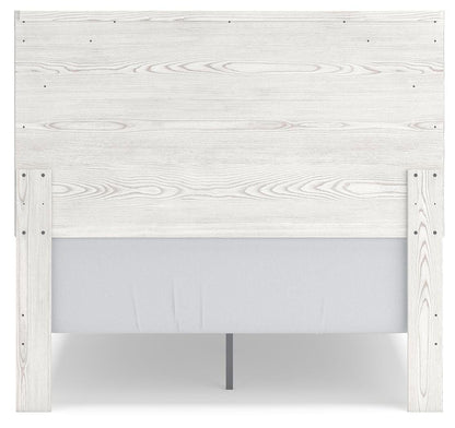 Gerridan Full Panel Bed with Mirrored Dresser, Chest and Nightstand