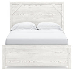 Gerridan Full Panel Bed with Mirrored Dresser, Chest and Nightstand