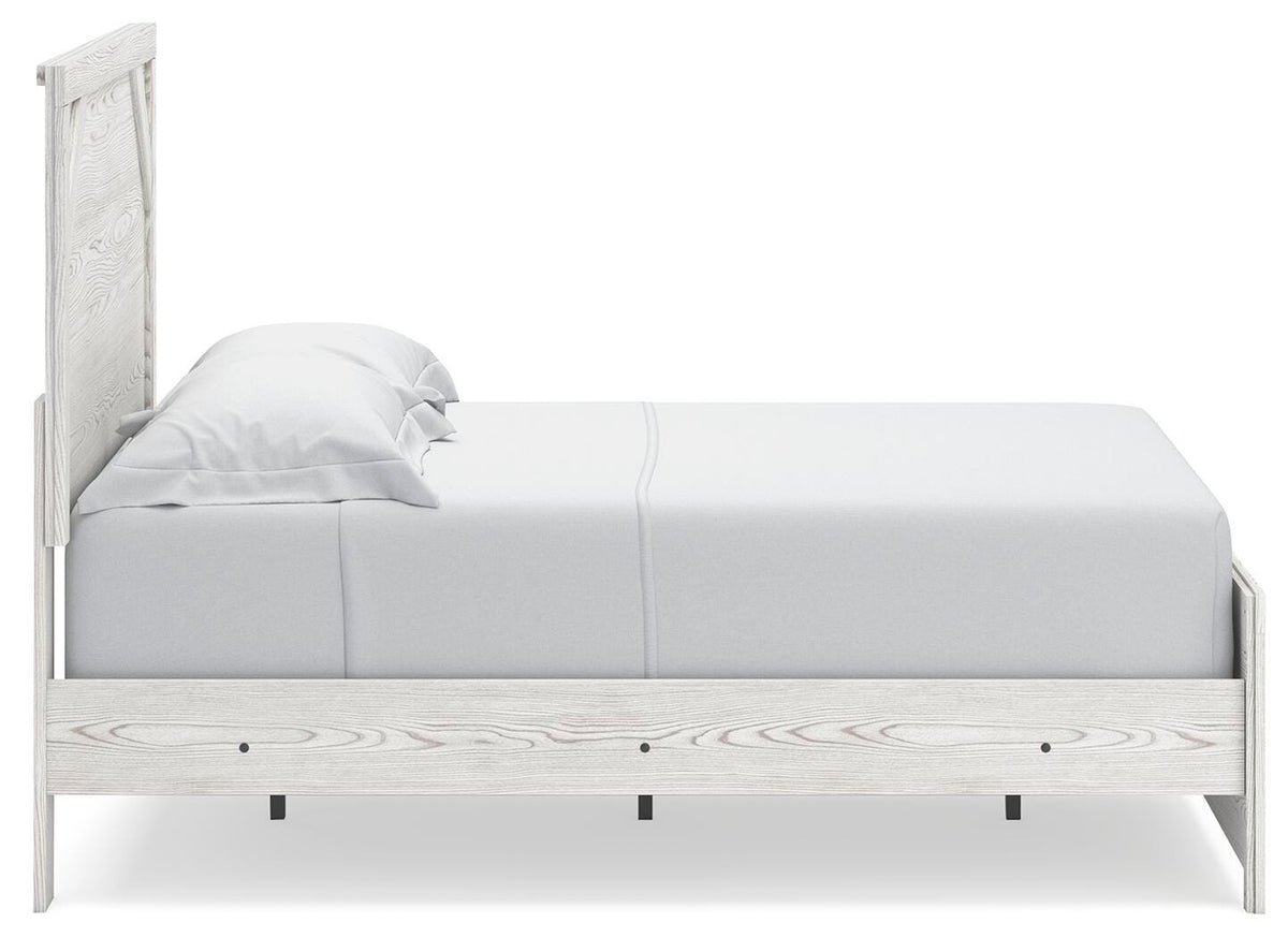 Gerridan Full Panel Bed with Mirrored Dresser, Chest and Nightstand