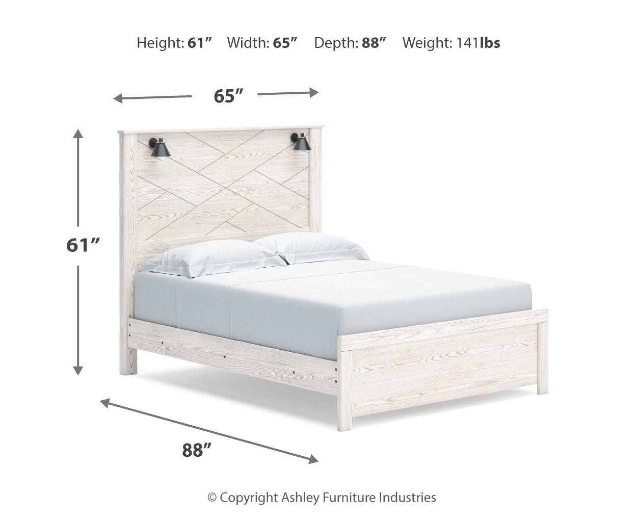 Gerridan Queen Panel Bed, Dresser, Mirror and Chest