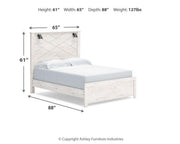 Gerridan 4PC Queen Bedroom Set with Mirrored Dresser & Nightstand