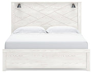 Gerridan King Panel Bed with Mirrored Dresser