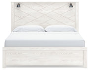 Gerridan King Panel Bed with Mirrored Dresser